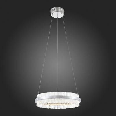 SL383.103.01 Светильник подвесной ST-Luce Хром/Хром, Прозрачный LED 1*34W 3000K