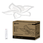 Светильник светодиодный ELEGANT LOTUS 90Вт 3000-6500К 7000лм 230В 590х570х90мм с пультом ДУ бел. IN HOME 4690612051505