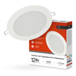 Светильник светодиодный ДВО RLP-eco 12Вт 4000К IP40 840лм 230В 170мм круглый встраив. панель бел. IN HOME 4690612010007