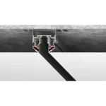 509427L Трек с гарпунной системой монтажа UNO 2 метра ЧЕРНЫЙ (2 заглушки и резинка 4м в комплекте) Lightstar