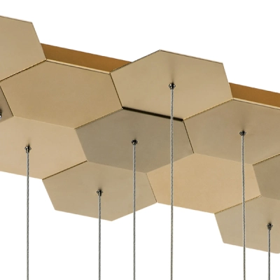 750263 Люстра подвесная FAVO LED-80W 3840LM Satin Gold 4000K Lightstar