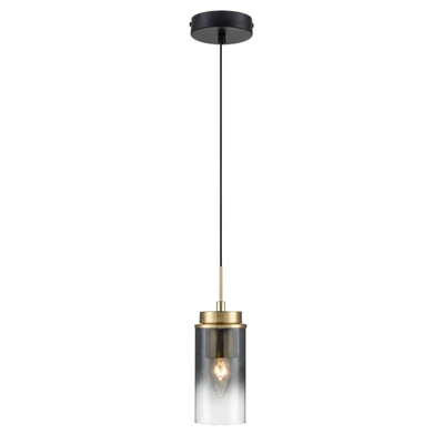 8101/1A COMFI LN26 407 черный/бронза металл/стекло Подвес Е14 1*40W 220V ISHA