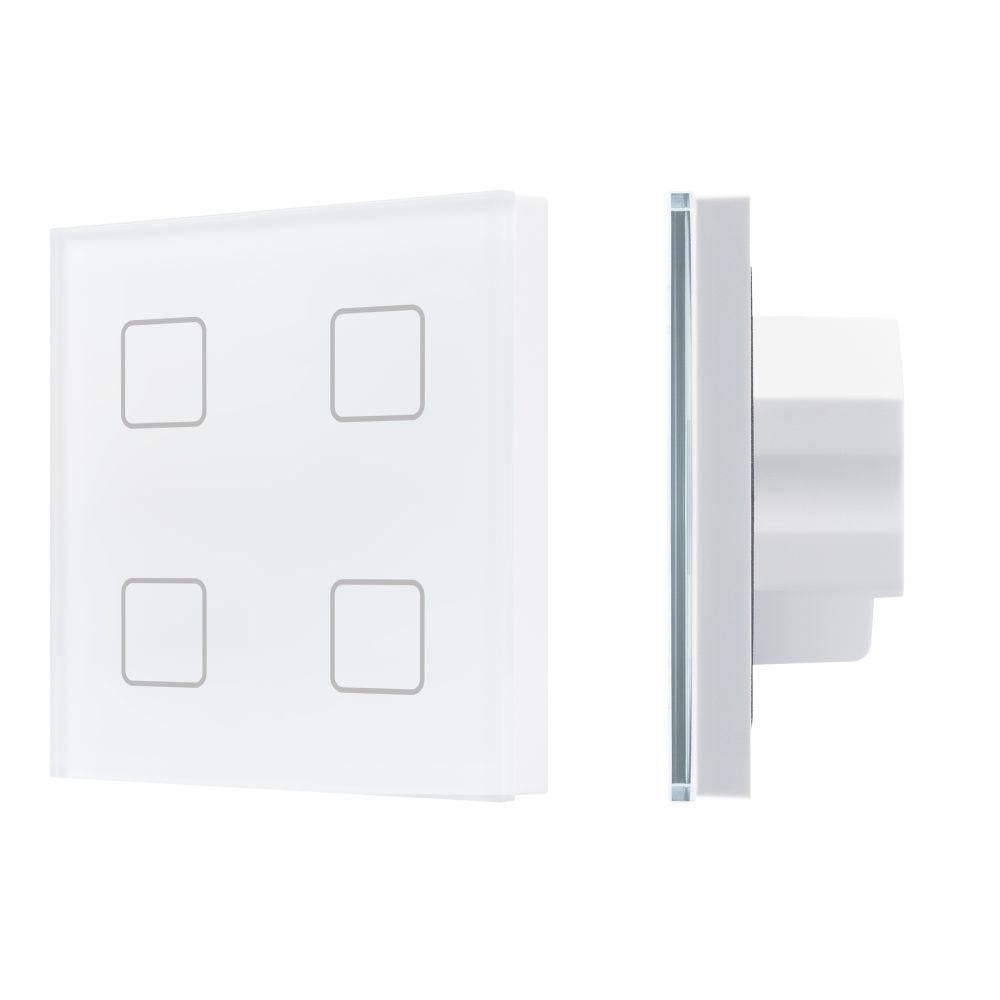 INTELLIGENT ARLIGHT Сенсорная панель DALI-301-11-IN White (BUS/24V, Backlight) (IARL, IP20 Пластик, 5 лет)