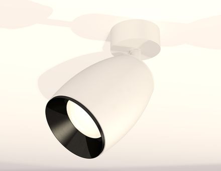 Комплект поворотного светильника XM1122001 SWH/PBK белый песок/черный полированный MR16 GU5.3 (A2202, C1122, N7031)