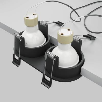 Встраиваемый светильник Share 2xGU10 10Вт DL126-02-GU10-B. TM Maytoni