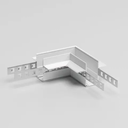 Slim Magnetic Коннектор угловой для встраиваемого шинопровода под ГКЛ 12,5мм белый 85212/00
