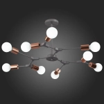 SLE106403-09 Люстра подвесная Серый, Розовое золото E27 9*60W