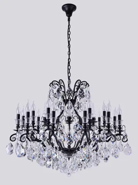Люстра Crystal Lux MAGNIFICO SP19 BLACK/TRANSPARENT 2310/319
