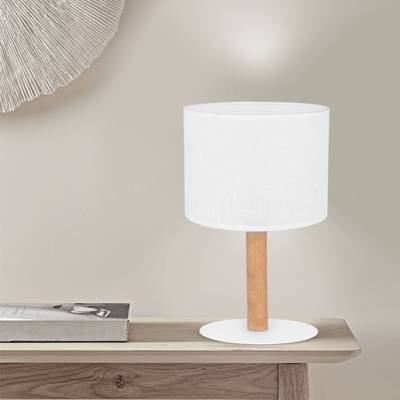 Настольный светильник с тканевым абажуром 5217 Deva White