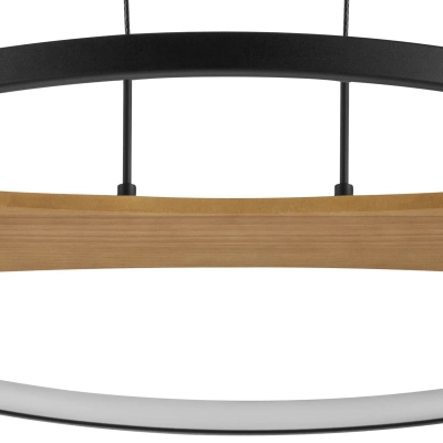 723127 Люстра LODI LED 36W 2880LM ЧЕРНЫЙ/ДЕРЕВО 3000K Lightstar