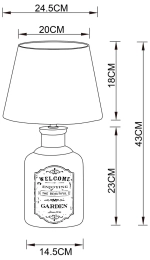 Декоративная настольная лампа Arte Lamp ISOLA A4272LT-1GY, 1хE27