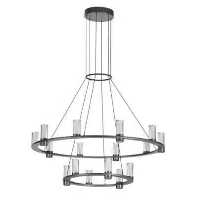 7143/110L HIGHTECH ODL26 513 светильник темный никель/акрилл/металл IP20 LED 93W 5960Лм 3000K 220V DEFANCE