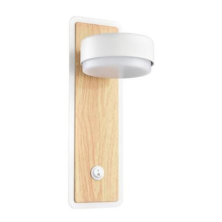 8263/1W COMFI LN26 металл, белый/дерево Бра GX53 LED 1*7W 220V LELAND
