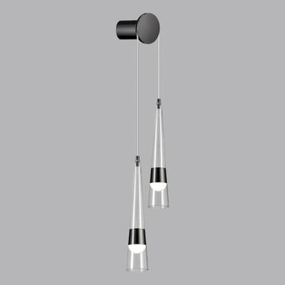 5044/24WL L-VISION ODL24 301 глянц.темн.хром/прозрачный/металл/стекло Бра LED 24W 3000K 2536Лм LUMP