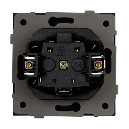 Механизм электрической розетки SCT-TENDO-MEU1-PL-GR (230V, 16A) (Arlight, -)