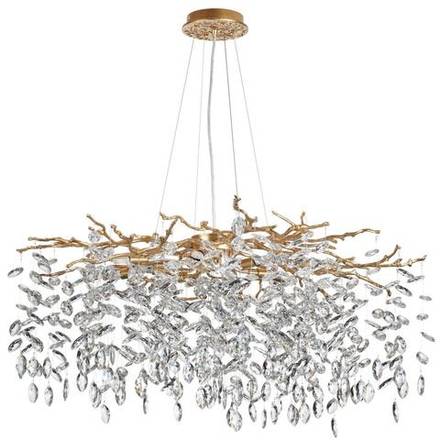 4969/12 HALL ODL24 613 античн.бронза/алюмин./хрусталь Люстра G9 12*40W DELICA