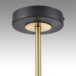 8240/8C COMFI LN25 черный/латунь, металл/акрил Люстра потолочная LED GX53 8*7W 220V LANIKA