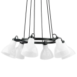 761160 Люстра ACROBATA 6х40W E14 ЧЕРНЫЙ/БЕЛЫЙ Lightstar