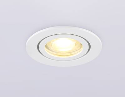 Светильник встраиваемый IP44 с высокой степенью пылевлагозащиты TN1150 WH белый IP44 GU5.3 D85*28