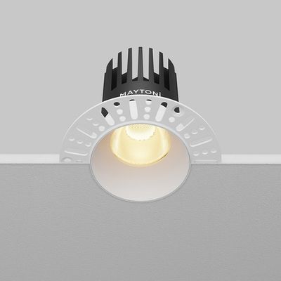 Встраиваемый светильник Dip 2700K 15Вт 50° 2,5 см, DL121-15W-2.7K-TRS-W. TM Maytoni