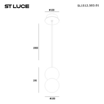 SL1512.503.01 Подвес ST-Luce Белый/Белый G9 1*5W 4000K