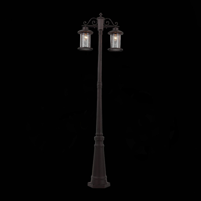 SL080.425.02 Светильник уличный наземный ST-Luce Темный кофе/Прозрачный, Темный кофе E27 2*100W