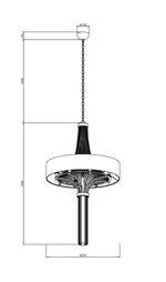 Люстра Lucia Tucci COSMOPOLITAN 2970.8 black