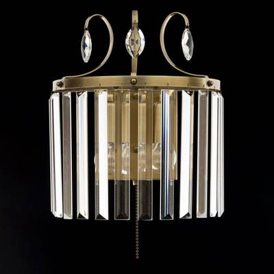 Citilux Инга CL335323 Бра хрустальное с выключателем Бронза