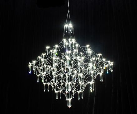 07881-80,02(21) Люстра диммируемая Галанта хром d80 h215 Led 66*0,5W (3000-6000K) с пультом ДУ