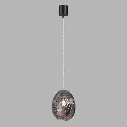 5038/1 MODERN ODL24 427 черный/дымчатый/металл/стекло Подвес G9 1*40W MUSSELS