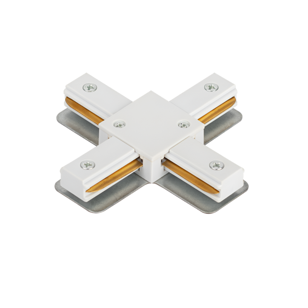 Коннектор X-образный XRB-WH для шинопровода RB бел. IN HOME 4690612060675
