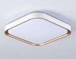 Потолочный светодиодный светильник FZ1259 WH/GD белый/золото 27W 5000K 350*350*60 (Без ПДУ)