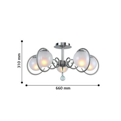 Потолочный светильник Fabbio 2349-5U, 5*E14*40W. ТМ F-Promo