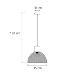 Подвесной светильник ARTE LAMP CASTELLO A7046SP-1PB, 1хE27
