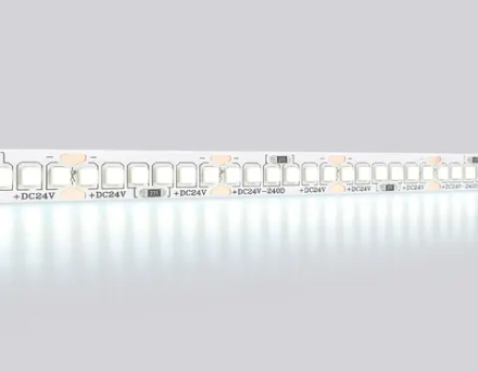 Светодиодная лента GS3503 2835 240Led /22W m/ 24V IP20 6500K/ 5000*10*1.2mm/ кратность резки 25mm (2 конт.)