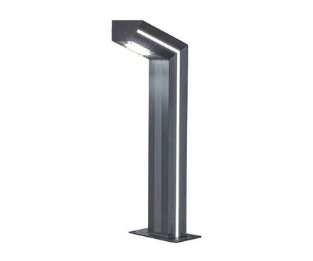 09207-F(220V),16(05) Светильник уличный Такоми серый 220V w15*7,5 h80 Led 10W (4000K) Декоративная подсветка синяя.