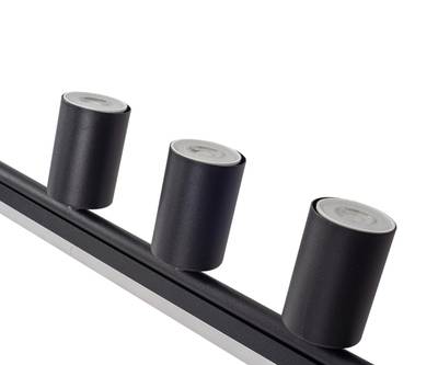 07618-120,19 Люстра Рия черный L120 h116/86/46 GU10 5*5W+Led 12W (4000K) (лампы в комплекте)