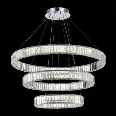 SL1622.103.03 Люстра подвесная ST-Luce Хром/Прозрачный LED 1*122W 4000K