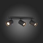 SL597.401.03 Спот ST-Luce Черный, Хром/Черный GU10 LED 3*3W
