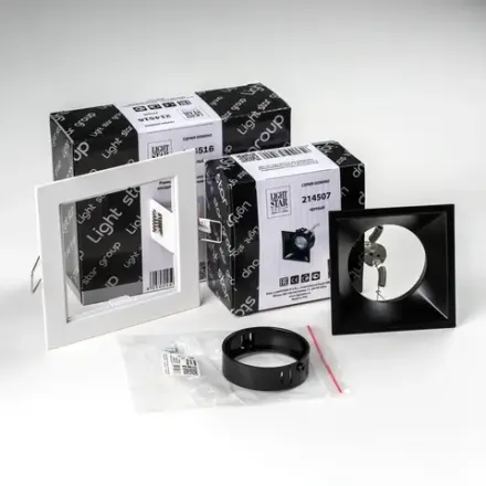 D51607BMOD Светильник DOMINO QUADRO под LED модуль/лампу МR16 (214516+214507+214007)