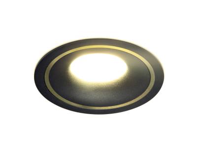 Встраиваемый точечный светильник TN121 BK/S черный/песок GU5.3 D100*30