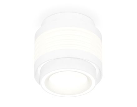 Комплект накладного светильника с акрилом XS8431002 SWH/FR белый песок/белый матовый GX53 (C8431, N8433)