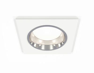 Комплект встраиваемого светильника XC6520003 SWH/PSL белый песок/серебро полированное MR16 GU5.3 (C6520, N6112)