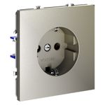 VLS040104 Розетка встраиваемая VOLTUM S70 с заземлением 16А, (шелк) (ТМ Maytoni)