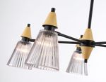 Светильник на штанге LH58114/5 BK/LW/SM черный/светлое дерево/дымчатый E14*5 max 40W D660*390