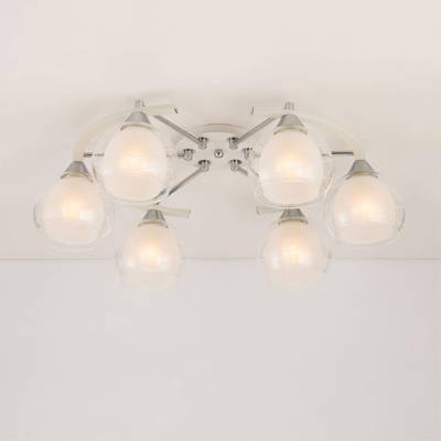 Citilux Буги CL157161 Люстра потолочная Белая Хром