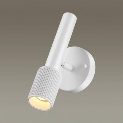 4239/1W HIGHTECH ODL21 381 белый/металл Настенный св-ник выкл на плафоне IP20 LED GU10 max 10W MEHARI
