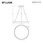 SL6015.413.01 Светильник подвесной ST-Luce Темно-Серый/Белый LED 1*45W 3000K-6000K
