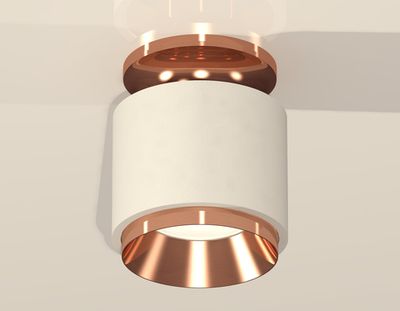 Комплект накладного светильника XS7510140 SWH/PPG белый песок/золото розовое полированное MR16 GU5.3 (N7930, C7510, N7035)