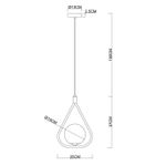 Подвесной светильник Arte Lamp MATISSE A7764SP-1BK, 1хE14